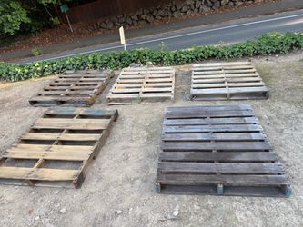 Free wooden pallets 40” x 47” first come first serve
