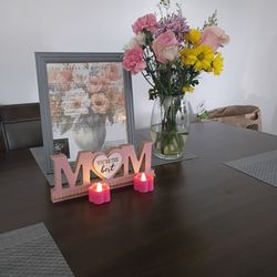 Four chairs on the table