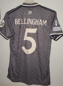 Adidas 25/26 Real Madrid Third Jerseys Authentic Size XL Bellingham Vini Jr No Trade