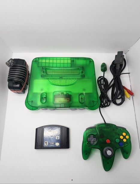 Nintendo 64 Funtastic Jungle Green Console Bundle