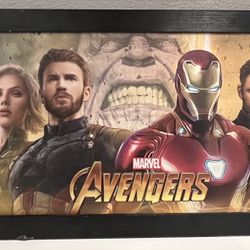 10x36 In Marvel Avengers Frame 