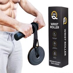 Wrist Roller - Forearm Workout Equipment -Forearm Exerciser Strengthener Trainer Blaster - WEIGHTS ARE NOT INCLUDED