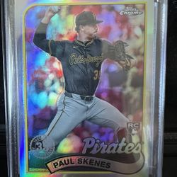 Paul Skenes RC Refractor 2024 Topps Chrome 1989 35th Anniversary 