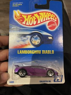 Hot Wheels Mattel Lamborghini Diablo Collector #227 Purple Saw Blades