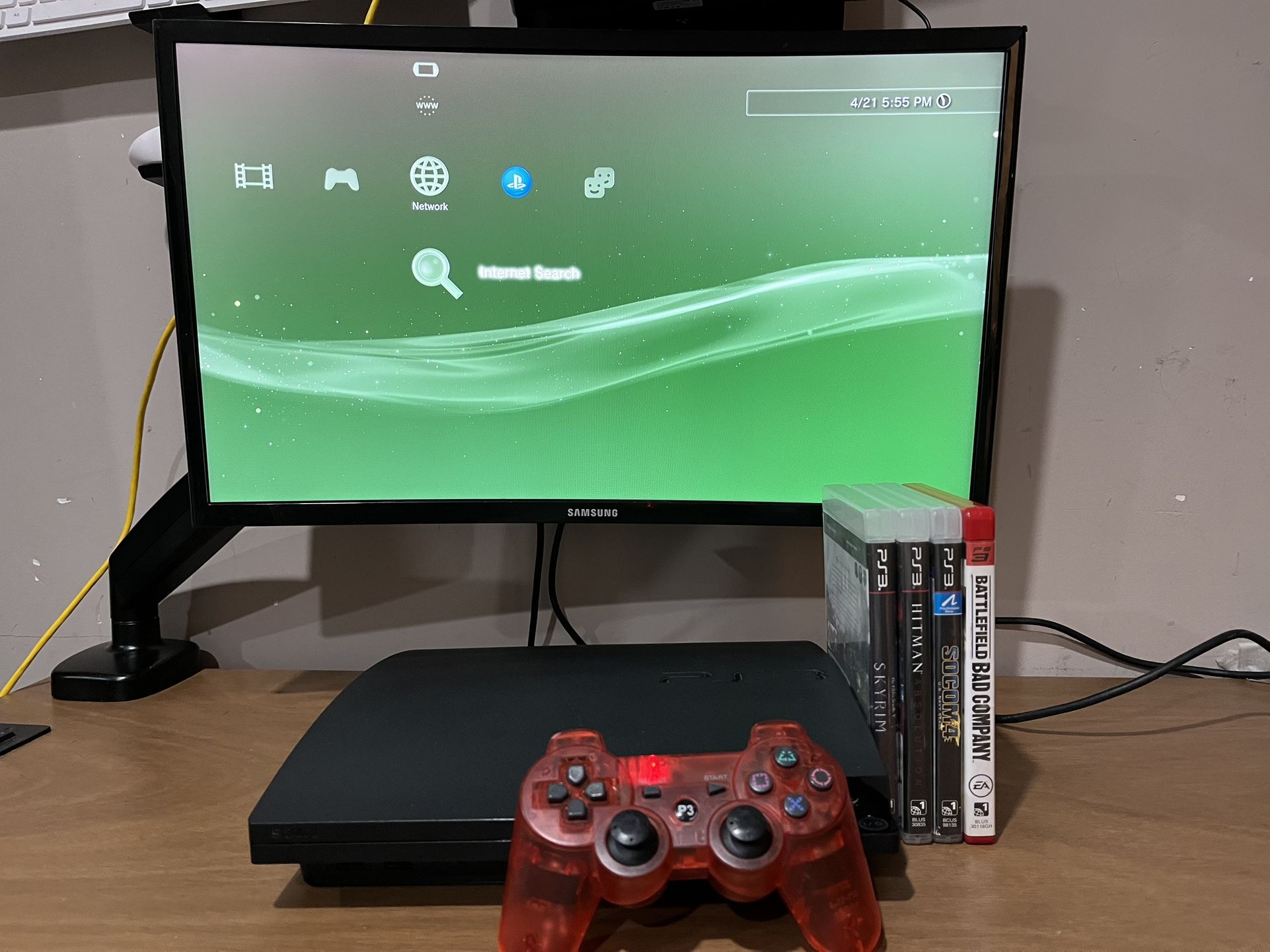 CLEAN PS3 + 4 Free Games