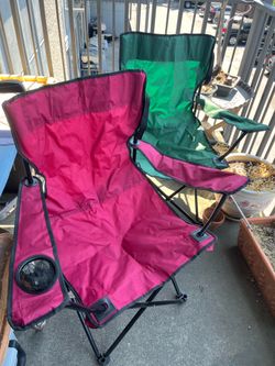 Collapsible camping chairs