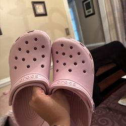 Light Pink Crocs 