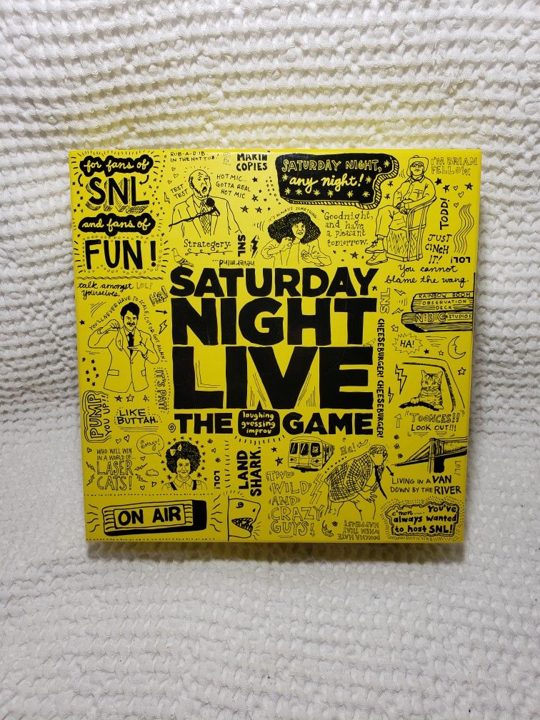 Saturday Night Live the game trivia . Like new condition (complete game) smoke free home. Discovery bay games . Ages 12+