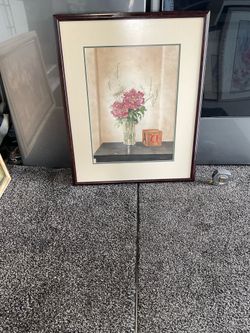 S.  Wood still life painting