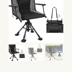 Kalkal Upgrade 360° Swivel Hunting Chair - NEW ASSEMBLED 
