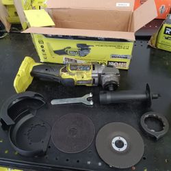 Ryobi ONE+ HP 18V Brushless Cordless 4-1/2 in. Angle Grinder PBLAG02B *TOOL ONLY