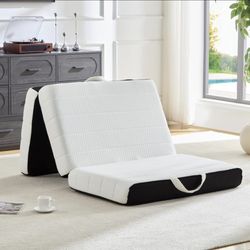 Tri-Fold Memory Foam Mattress - 4 inch - Brand New (In Box)