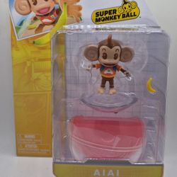 Jakks Pacific Super Monkey Ball AiAi W/ Banana Action Figure Brand New Sega Toy