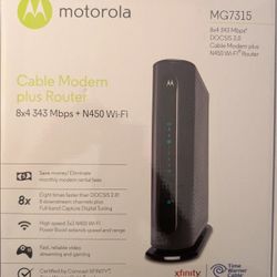 Motorola MG7315 Cable Modem Router Combo N450