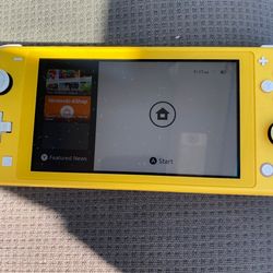 Nintendo switch lite with 2 games