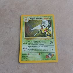 Mint Condition Holographic 1995 Kogas Beedrill  Gym Challenge  Pokemon Cards 