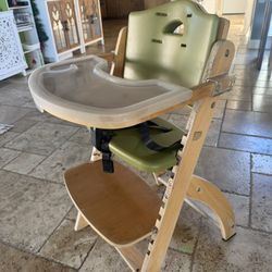 High Chair – Adjustable Wood Frame – Good Condition