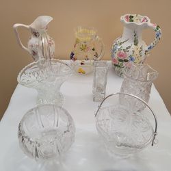 Antique Pottery Glass Porcelain Vases Pictures And Baskets