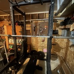 Tag Squat Rack Tag Bench Weights Included