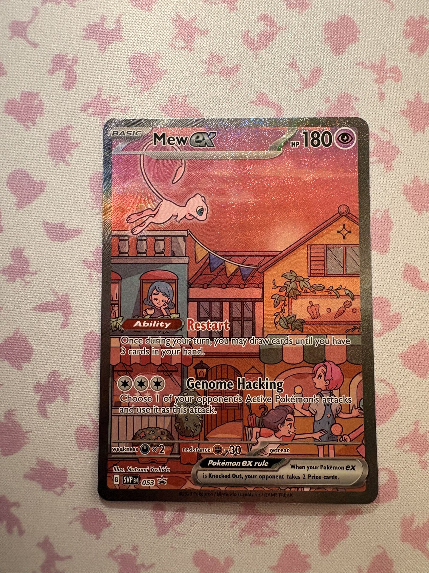 Mew ex SVP 053 Pokemon TCG Scarlet Violet 151 Black Star Promo Full Art Card NM