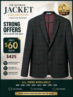 Luxury Men’s Jacket – Only $60 | Limited Time Offer | Premium Quality