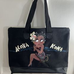 Vintage Evan-Picone Betty Boop Aloha Kona Tote Bag