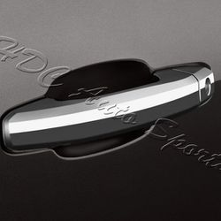 For 2015-2020 Chevy Silverado 2500HD 3500HD Mirror Chrome Door Handle Cover Cap -(2-DHC-1201-1