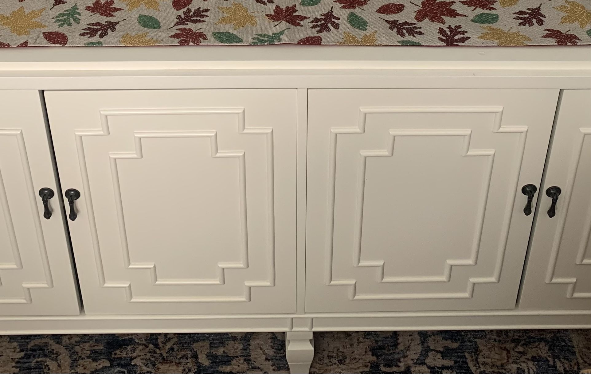 White 4-Door Storage Cabinet / Sideboard – Excellent Condition