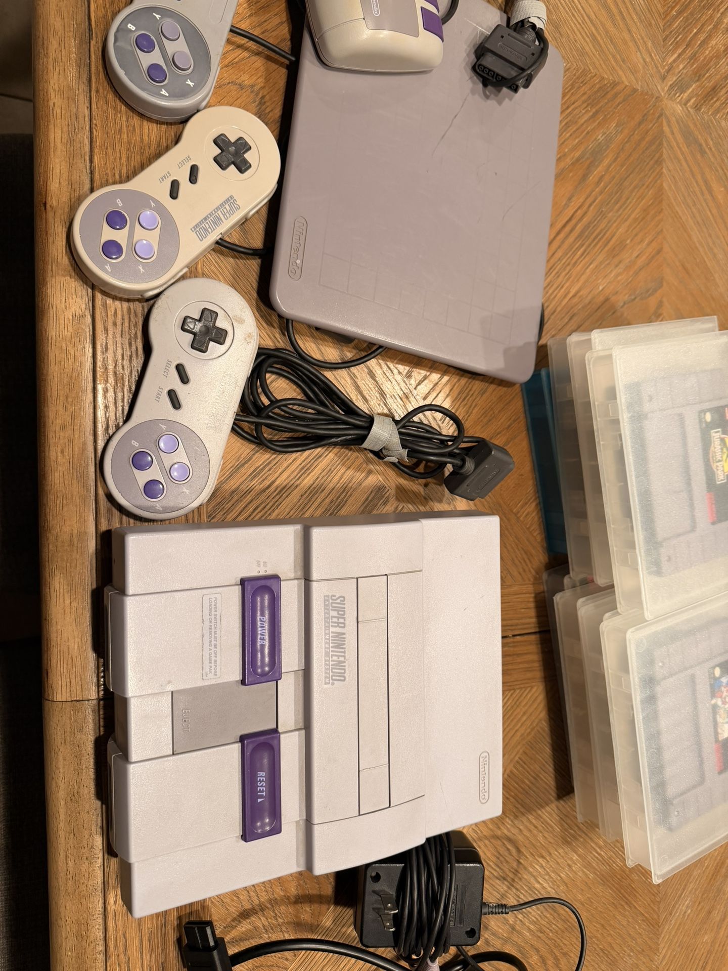Super Nintendo With Games