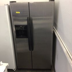 #49 Stainless Side By Side Refrigerator 69”x36”