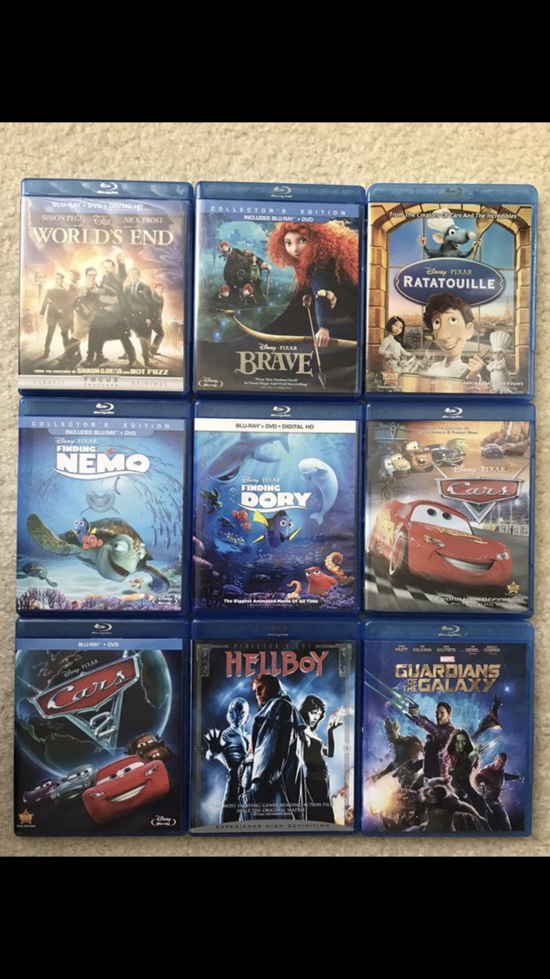 9 Blu Ray Titles in Excellent Condition.