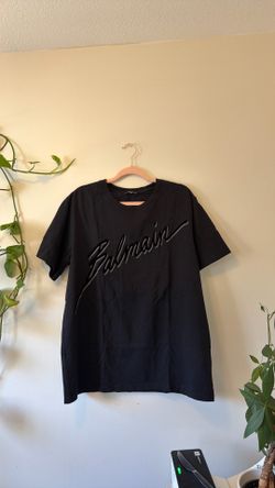 Balmain t shirt with velvet decal