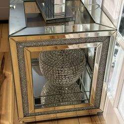 2 end tables Glass