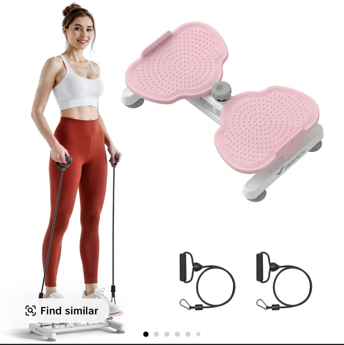 MERACH Waist Twist Machine Slim Waist and Toned Abs Waist Twister Can Stand with Feet Apart Double Non-slip No Noise Use Exercise Equipment Abdominal