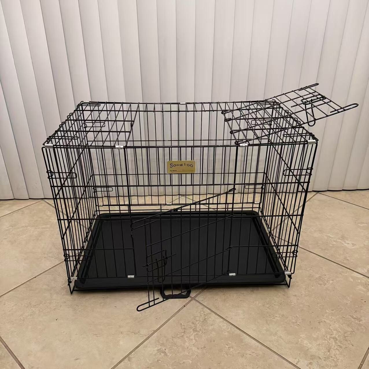 NEW Foldable Pet Cage Dog Crate 24”