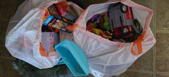 2 bags of kids toys.