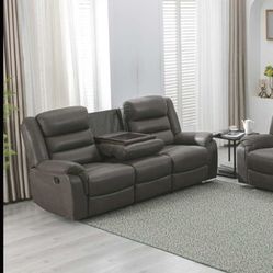 Gray Sofa &love Seat 