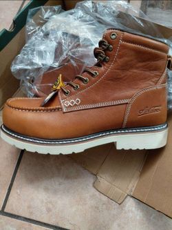 Men's Leather Work Boots Size 11.5W
