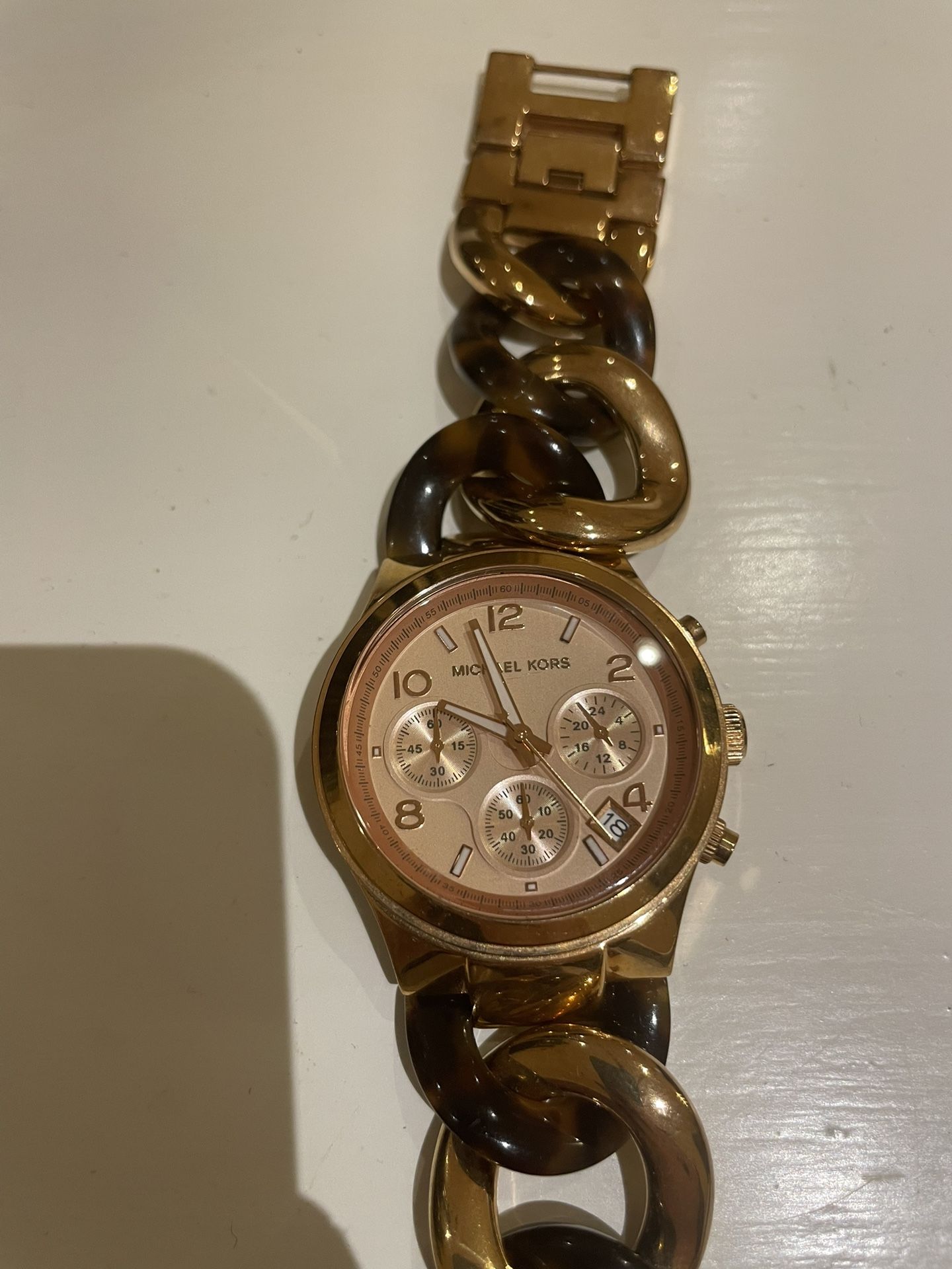 Michael Kors silver & rose gold Women\'s Watch braided New Authentic Michael Kors Tibby Crystals Rose Gold Silver  main image 2