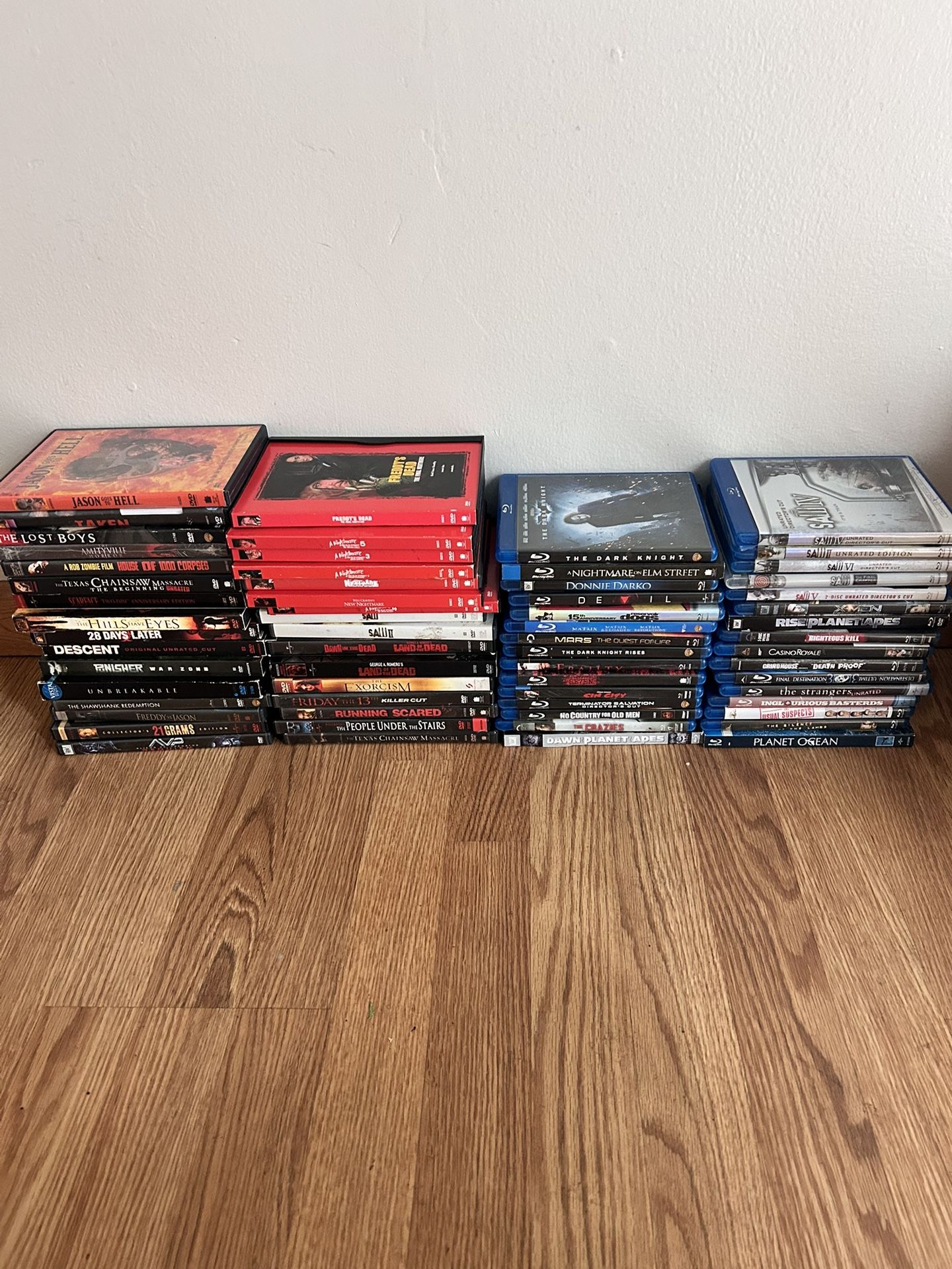 Bluray/dvd Bulk Movie Collection 63 Movies