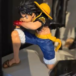 Anime One Piece Luffy Action Figure Blow Kneeling Two Styles Collectible Doll Decoration Model Toys Brithday Gifts Anime Figure  Brand new 
