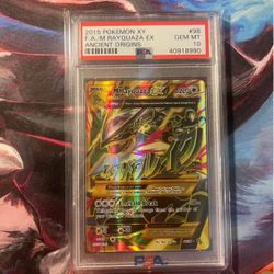 2015 Pokemon XY Ancientg Origins Full Art M Rayquaza EX #98 PSA 10 GEM MINT