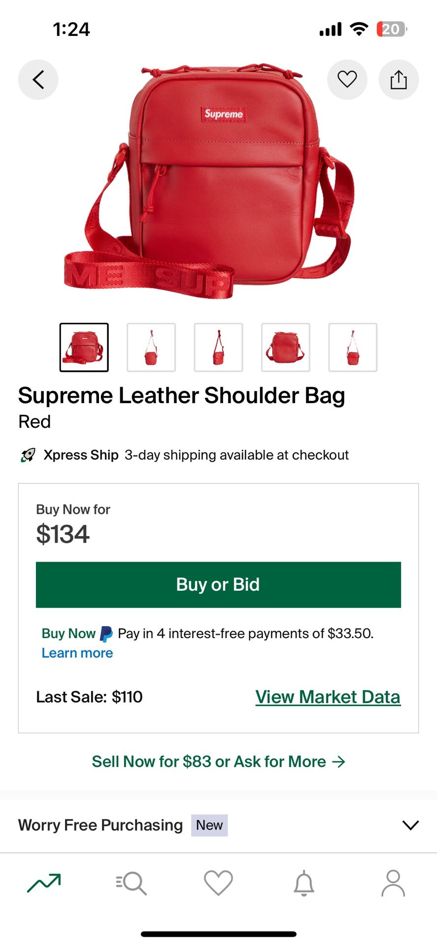 Supreme Genuine Leather Bag