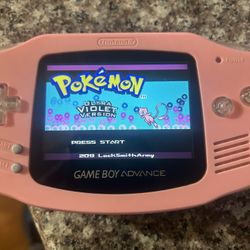 Gameboy Advance IPS Mod, With Pokemon Ultraviolet & Radical Red