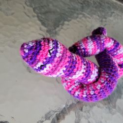 Hand Crocheted Snake  2'3" X 2"