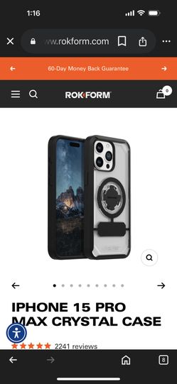 Rokform iPhone 15 Promax Crystal Case