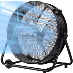 30Inch Industrial Drum Fan,14000CFM Heavy Duty Floor Fan,