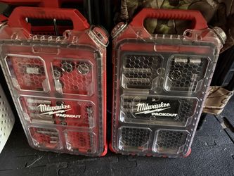 Milwaukee Packout With Assorted Sockets And Ratchet