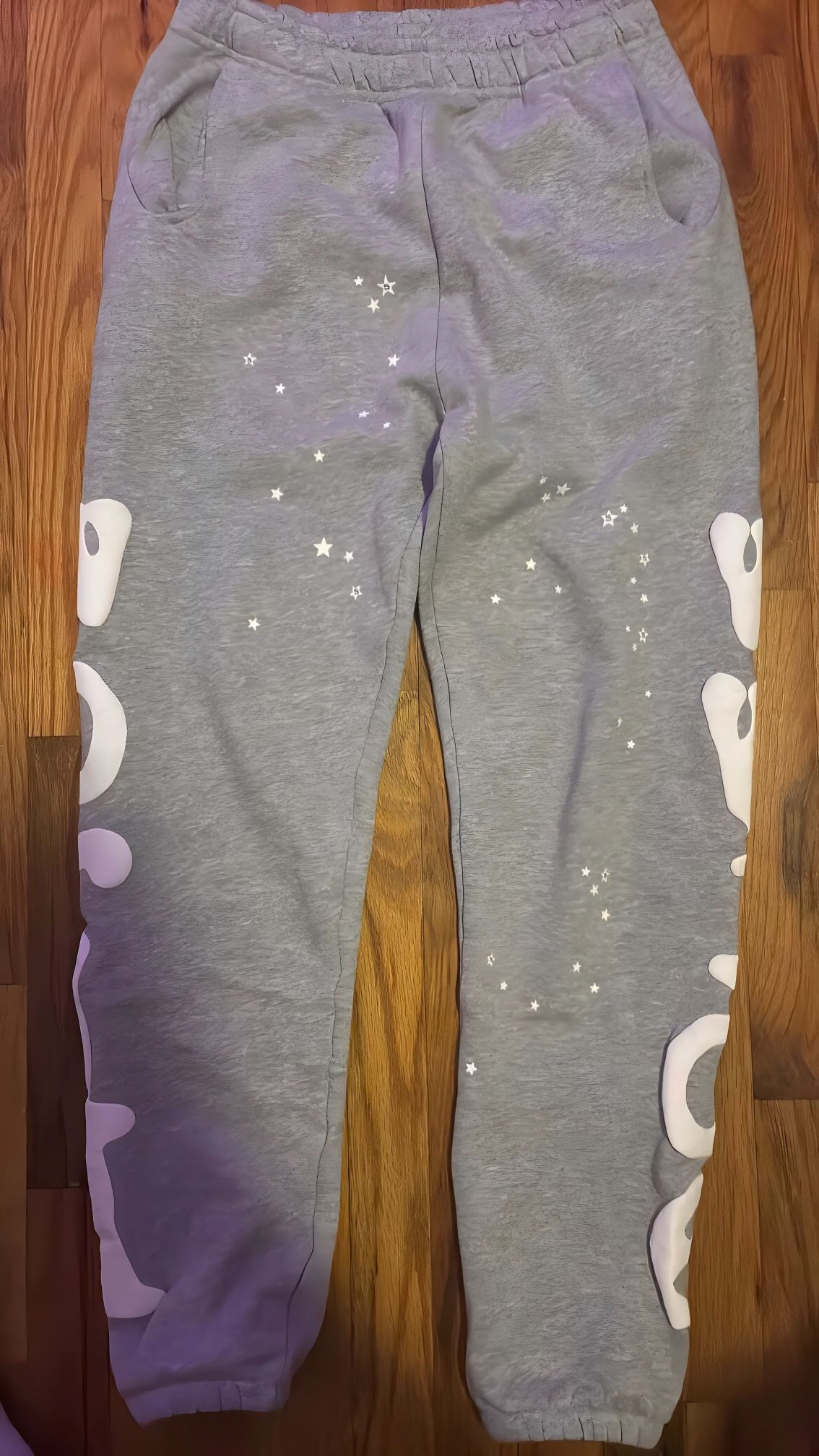 Grey Beluga Sp5der Pants