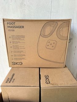 SKG YS100 Shiatsu Foot Massager with Heat and Remote, Feet Massager with 3 Air Compression Modes, for Plantar Fasciitis and Neuropathy, Fits up to Siz